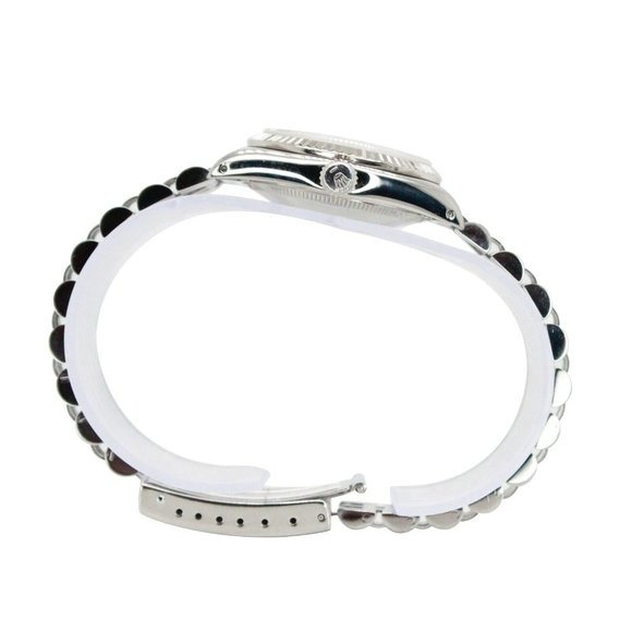 ROLEX DATEJUST MID-SIZE WATCH SILVER INDEX DIAL 18KW&STEEL FLUTED JUBILEE 68274 - Picture 9 of 9